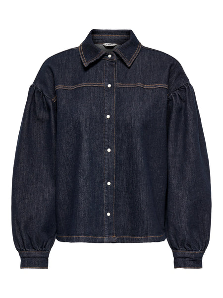 Only Denim Jacket in Dark Blue