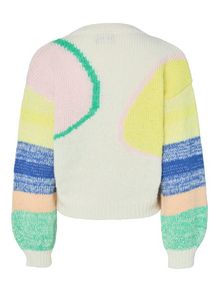 Pieces Colourful Knit Wrap Cardigan