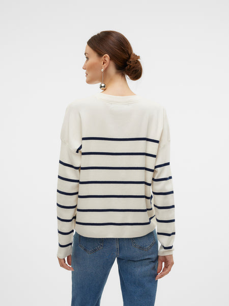 VM ‘Bonjour’ Navy Stripe Jumper