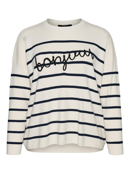 VM ‘Bonjour’ Navy Stripe Jumper