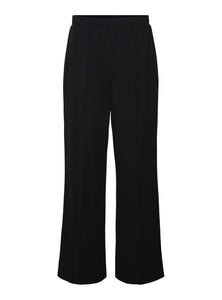 VM Seam Detail Wide Leg Trousers in Black