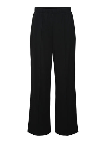 VM Seam Detail Wide Leg Trousers in Black