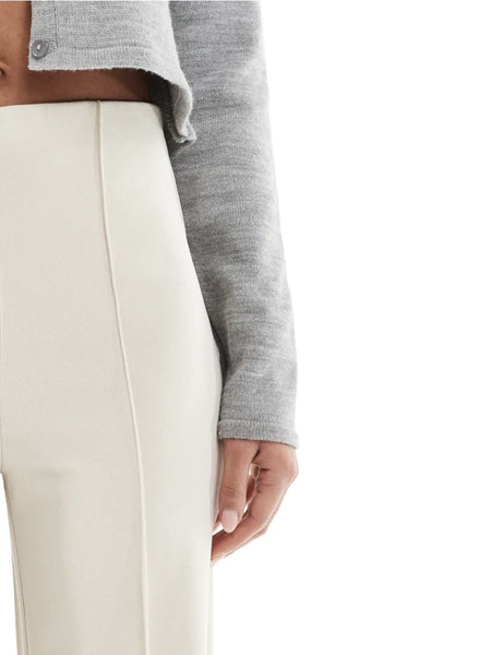 VM Seam Detail Stretch Trousers in Beige