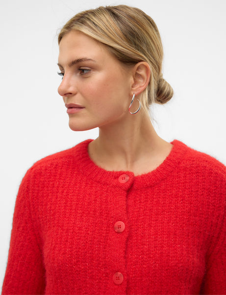 VM Red Knit Cardigan