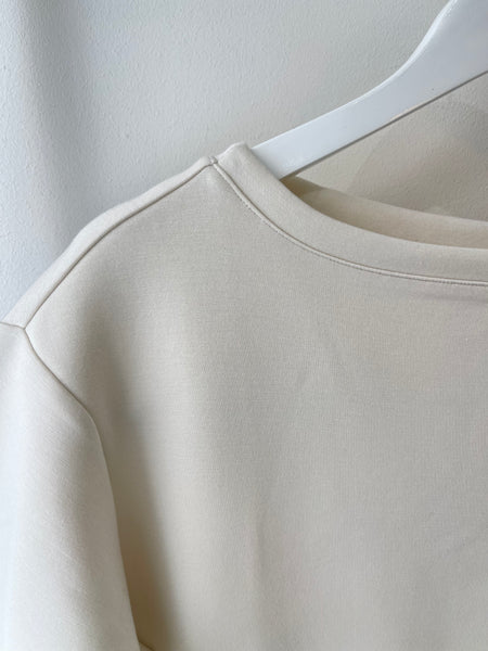 Vila Boatneck Super Soft Tshirt In Birch