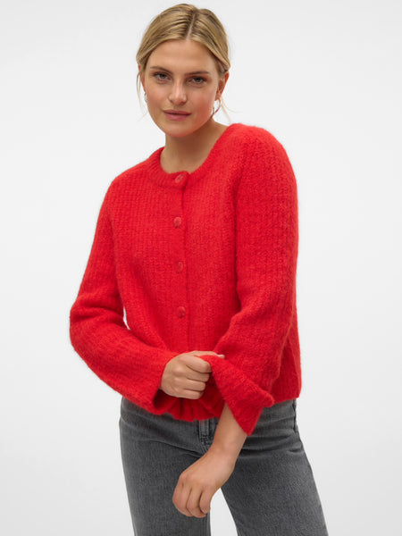 VM Red Knit Cardigan