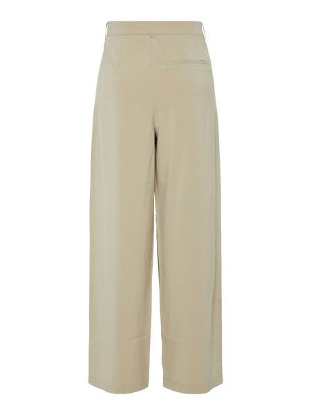 Pieces Mid Waist Baggy Trousers