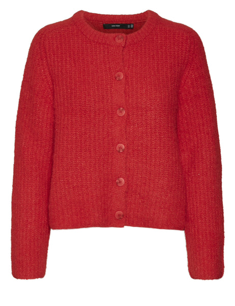 VM Red Knit Cardigan