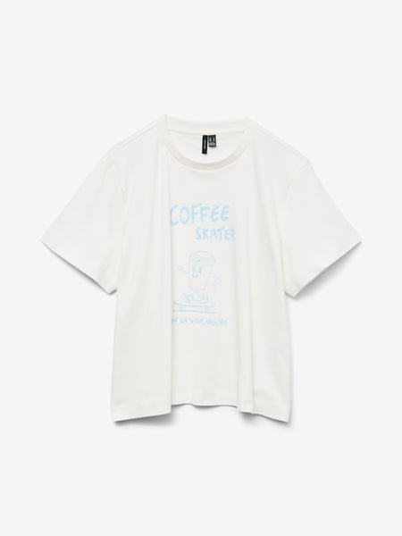 VM ‘Coffee Skater’ Tshirt In White