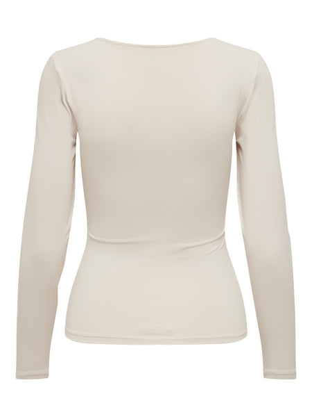 Only 2-Way Square Neck Long Sleeve Top - Multiple Colourways