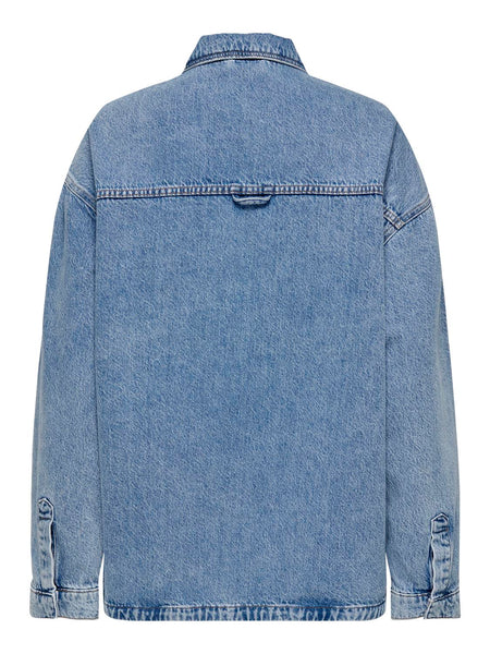 Only Oversized Long Sleeve Denim Shirt