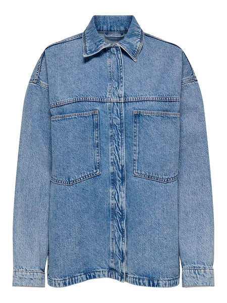 Only Oversized Long Sleeve Denim Shirt