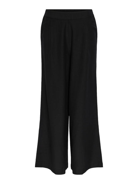 Pieces Black Linen Trouser Co-ord