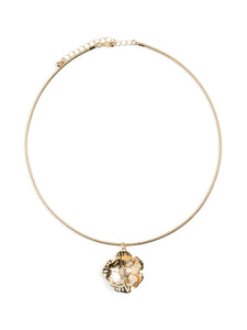 Pieces Flower Charm Necklace Available In Gold Or Silver