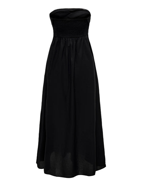 Only Black Sleeveless Tube Maxi Dress