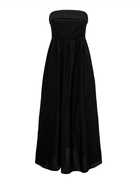 Only Black Sleeveless Tube Maxi Dress