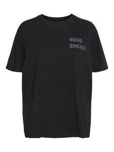 VM Oversized Good Energy Tshirt In Black