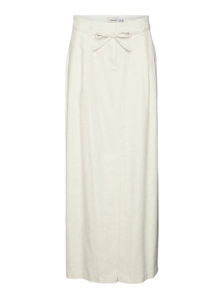 VM Split Front Linen Maxi Skirt