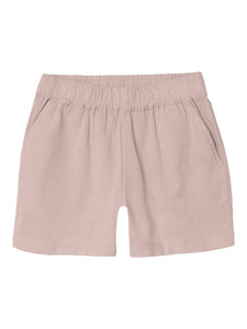 Girls Pink Linen Shorts - Part of a Co-ord Set