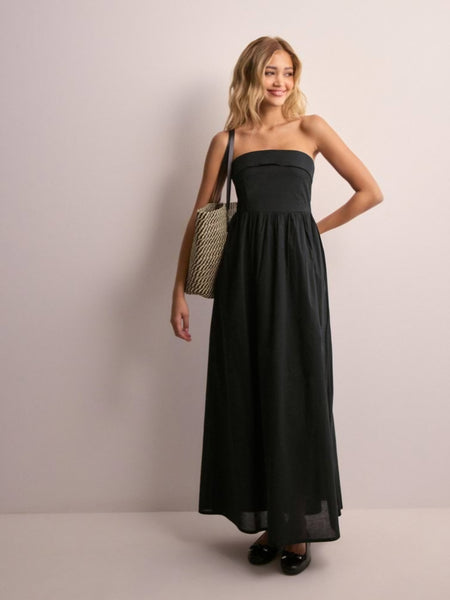 Only Black Sleeveless Tube Maxi Dress