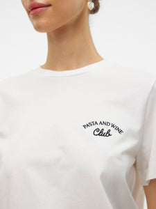 VM White Pasta & Wine Club Tshirt