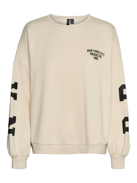 VM Beige NYC Brooklyn Oversized Sweatshirt