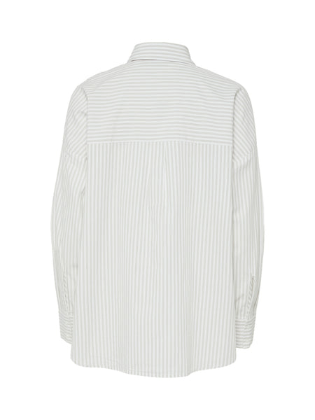 Pieces Pinstripe Oversized Shirt