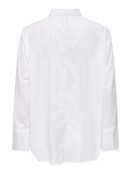 Only Relaxed Fit Oversized Shirt in White