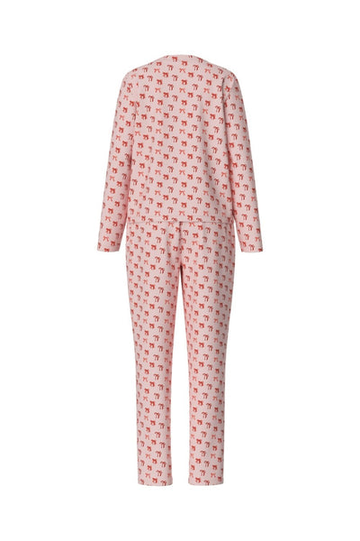 Pieces Pink Bow Long Sleeve Pyjamas