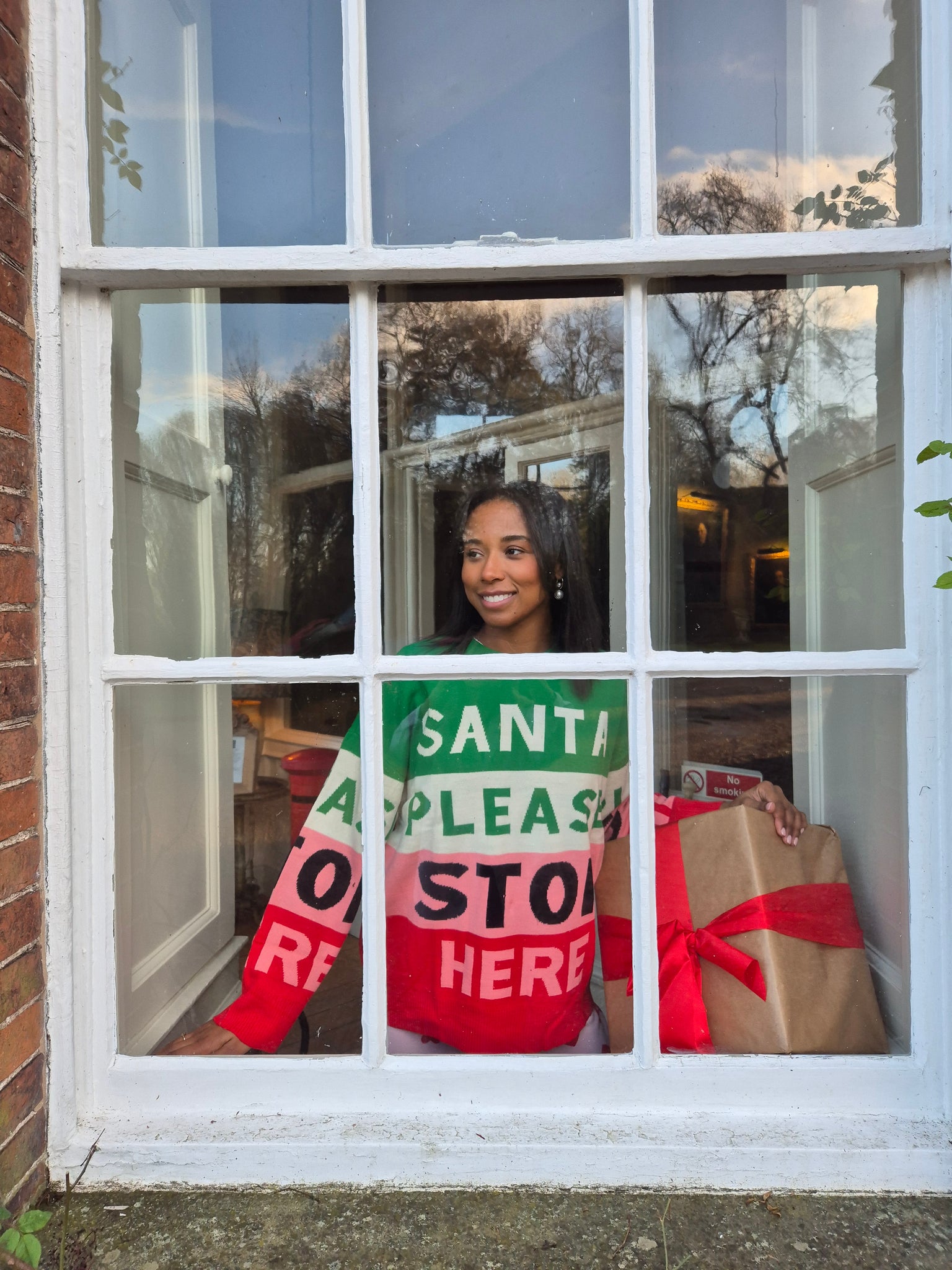 VM 'Santa Please Stop Here' Christmas Jumper