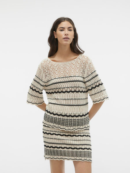 VM Crochet Two-Way Wear Knitted Top