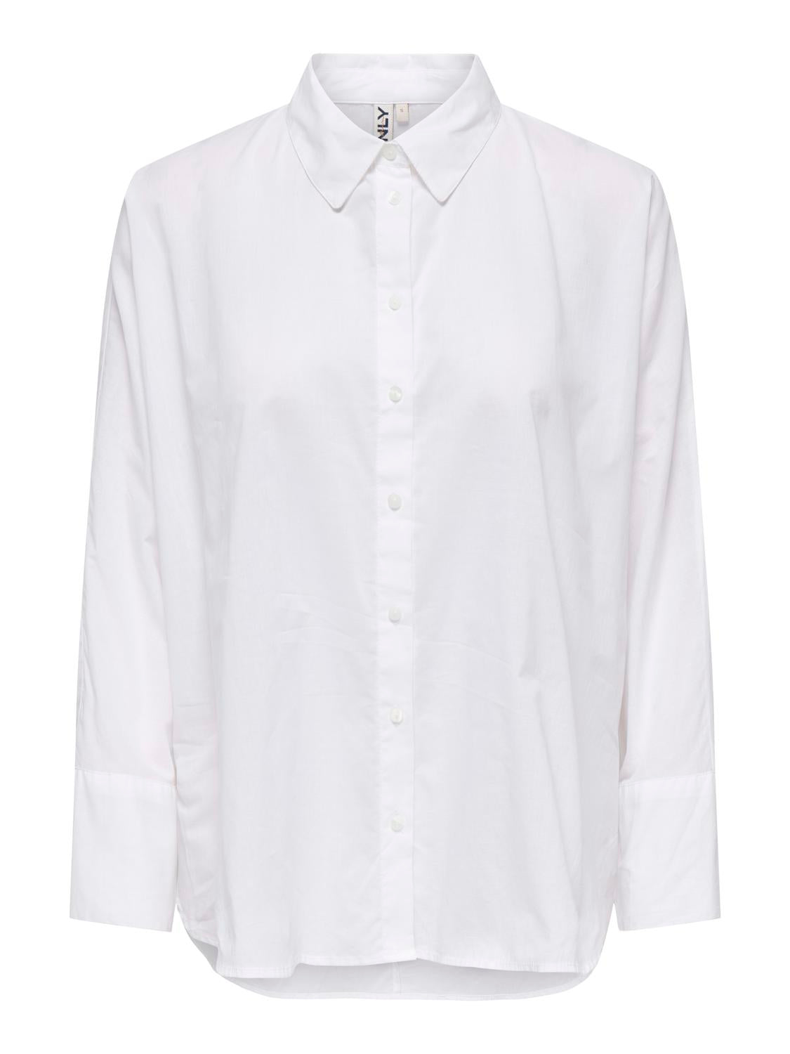 Only Relaxed Fit Oversized Shirt in White