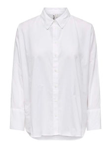 Only Relaxed Fit Oversized Shirt in White