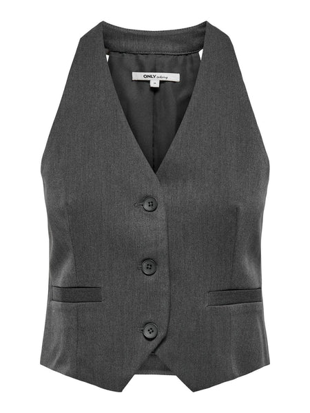 Only Waistcoat & Trouser Co-ord In Grey