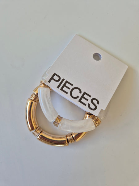 Pieces 2-Pack Chunky Elasticated Gold Bracelets