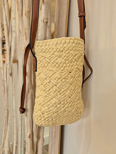 Lola Woven Straw Pocket Bag